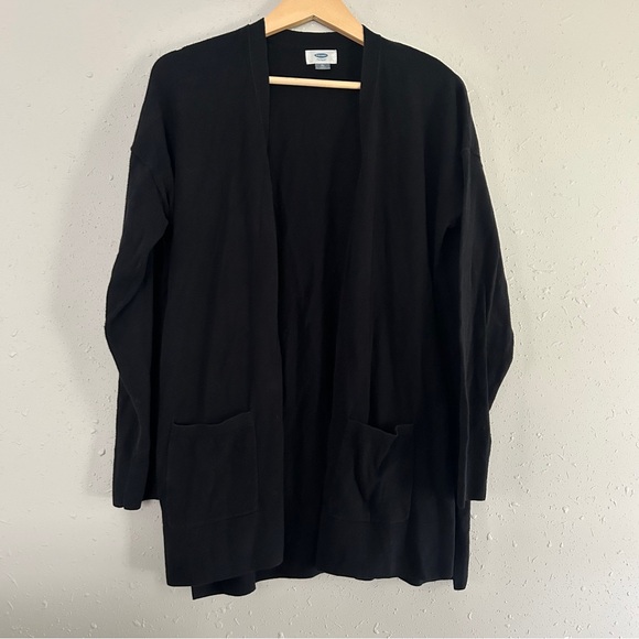 🦋 Old Navy Black Cardigan XL Neutral Casual Comfy Basic Classic - Picture 1 of 6